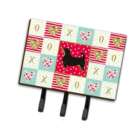 Carolines Treasures 6 x 2 x 9 in. Lancashire Terrier Love Leash or Key Holder CK5940TH68